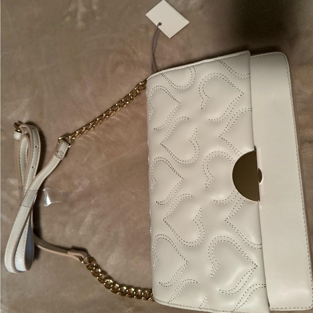 NWT: A New Day White Crossbody Bag with Gold Chain